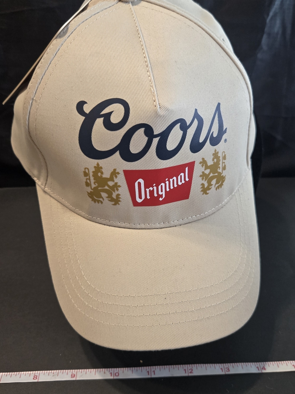 🍺 Coors Original Khaki Snapback Hat NWT Deadstock Beer Cap